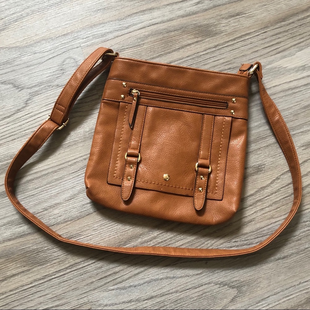 Faux-Leather Crossbody bag